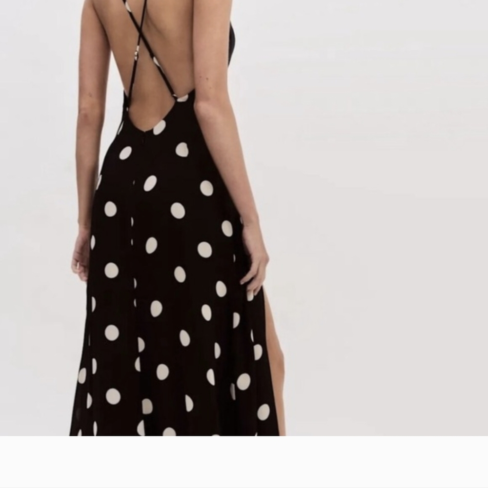 Reformation • Zani Dress in Moon Dot - size 2 - Picture 3 of 4